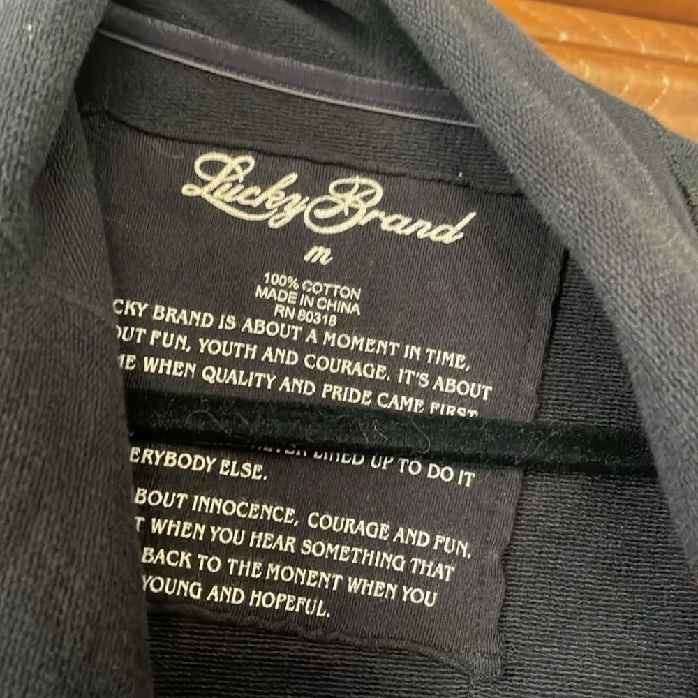 Lucky brand, black wrap, cardigan, knit, jacket, size medium - Image 2