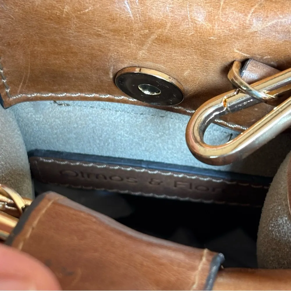 Olmos & Flores Cantarito Natural Woven Crossbody Bag Tan - Image 7