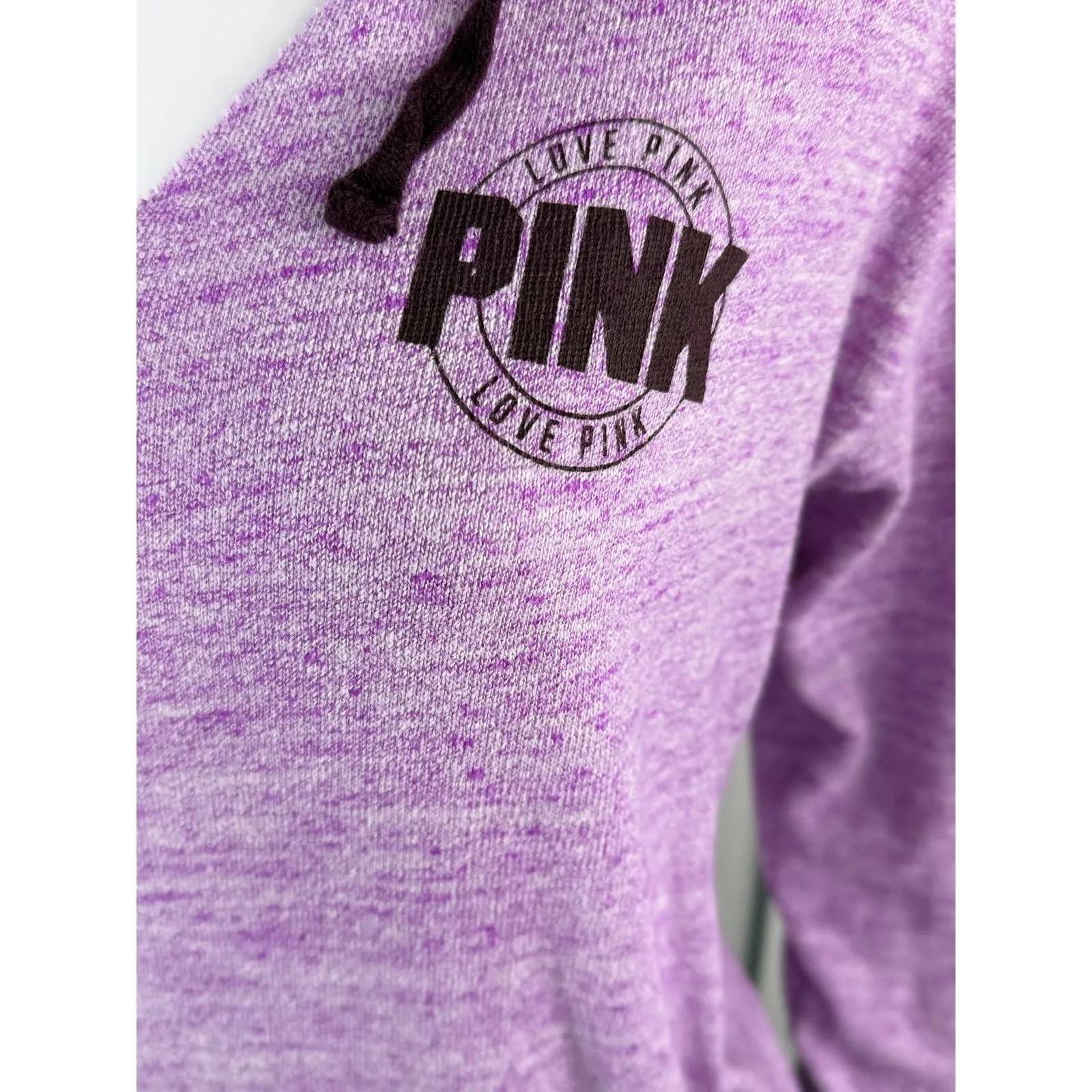 Cute Victoria Secret Pink Hoodie Size XS/S Purple - Image 2