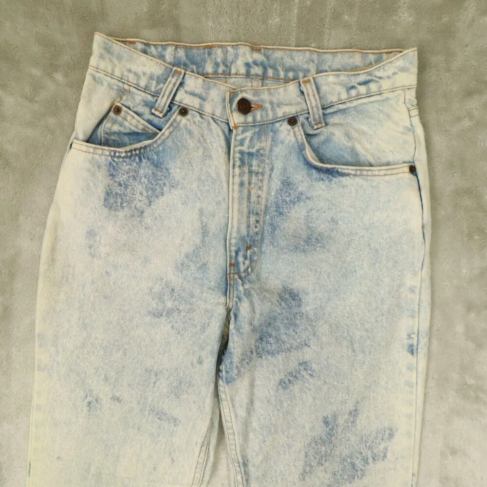LEVI'S Orange Tab 705 Student Acid Wash Jeans size 30x34 actual 27x33 USA‎ Made - Image 3