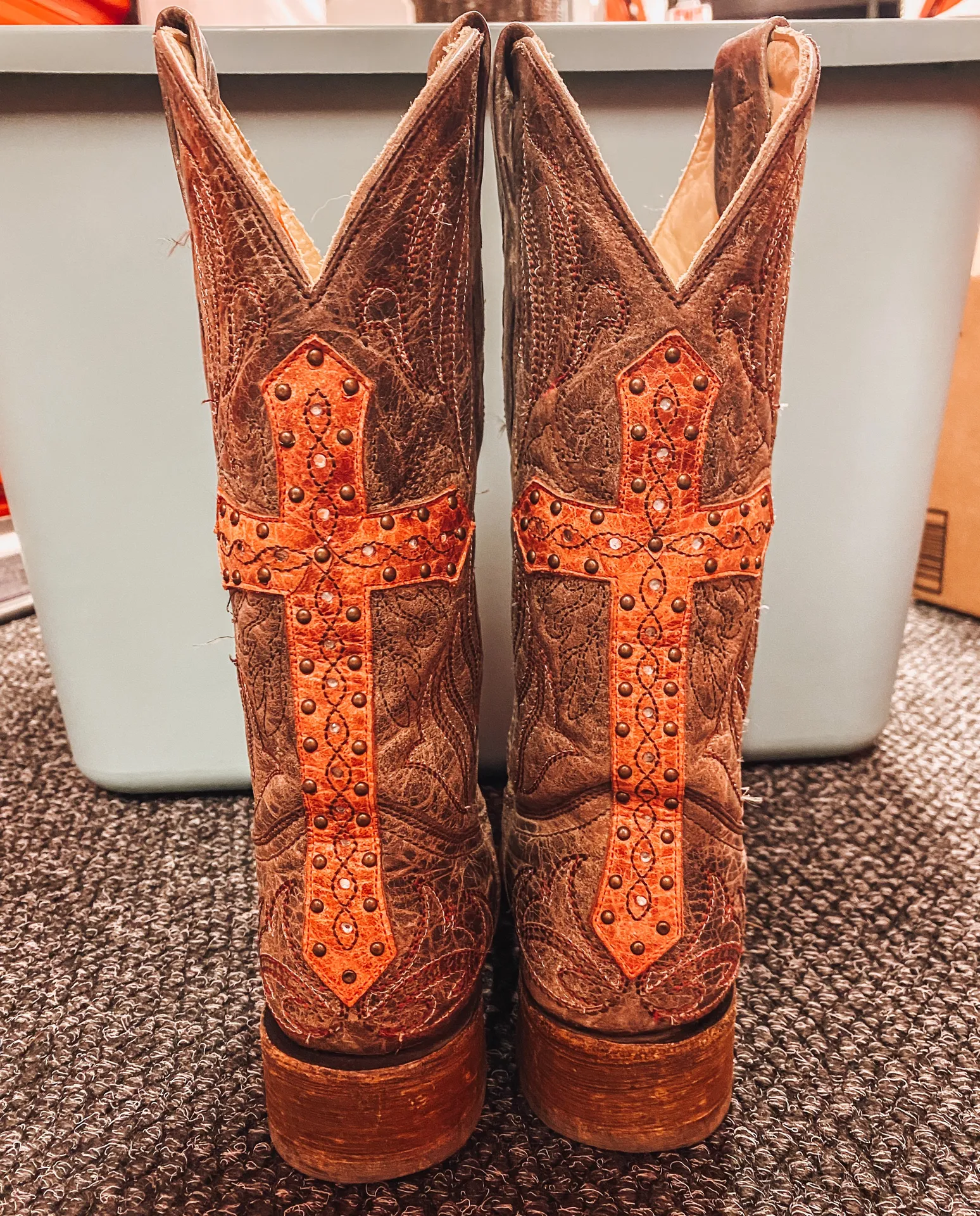 Rare  Sequin Cross Boots - Image 3