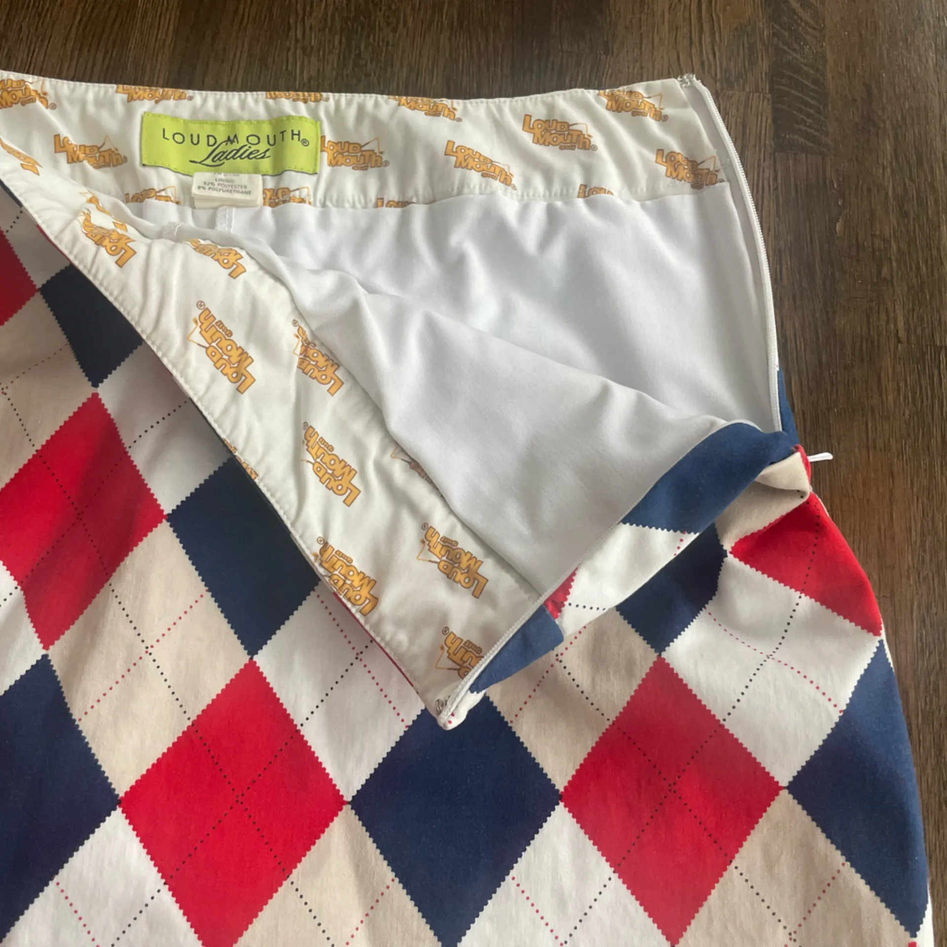 Loudmouth Ladies Argyle Skort - Image 2