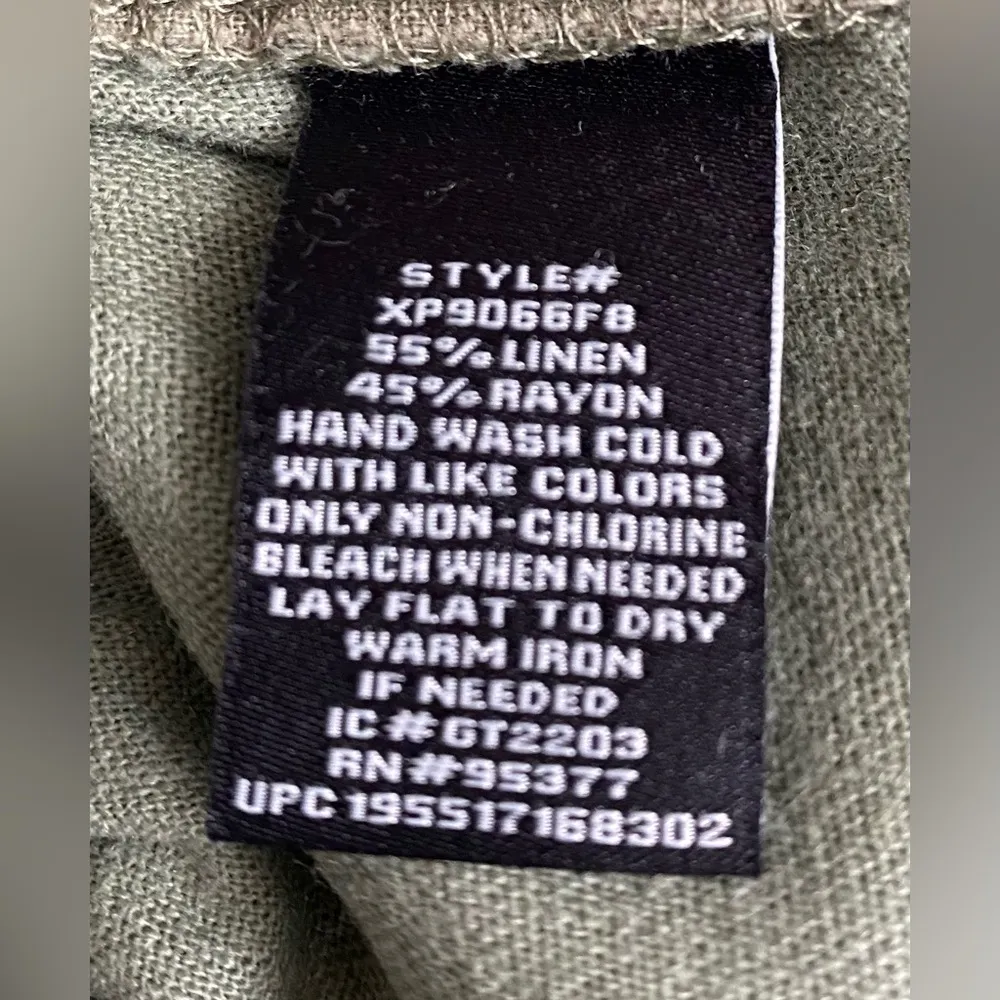 SOCIAL STANDARD By  Linen Blend Pull On Jogger. Size Small. - Image 6