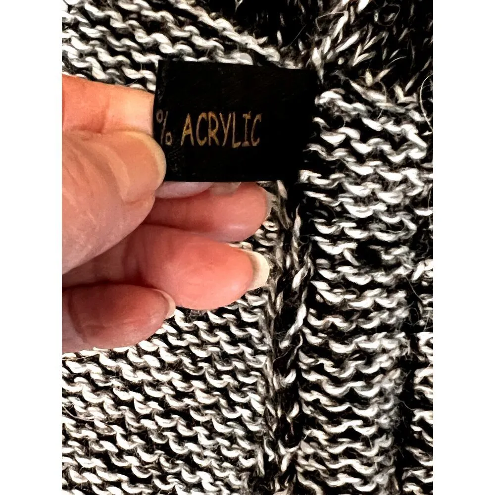 Fashion Forum women's cardigan size estimate large alpaca/acrylic black/gray Gray - Image 6