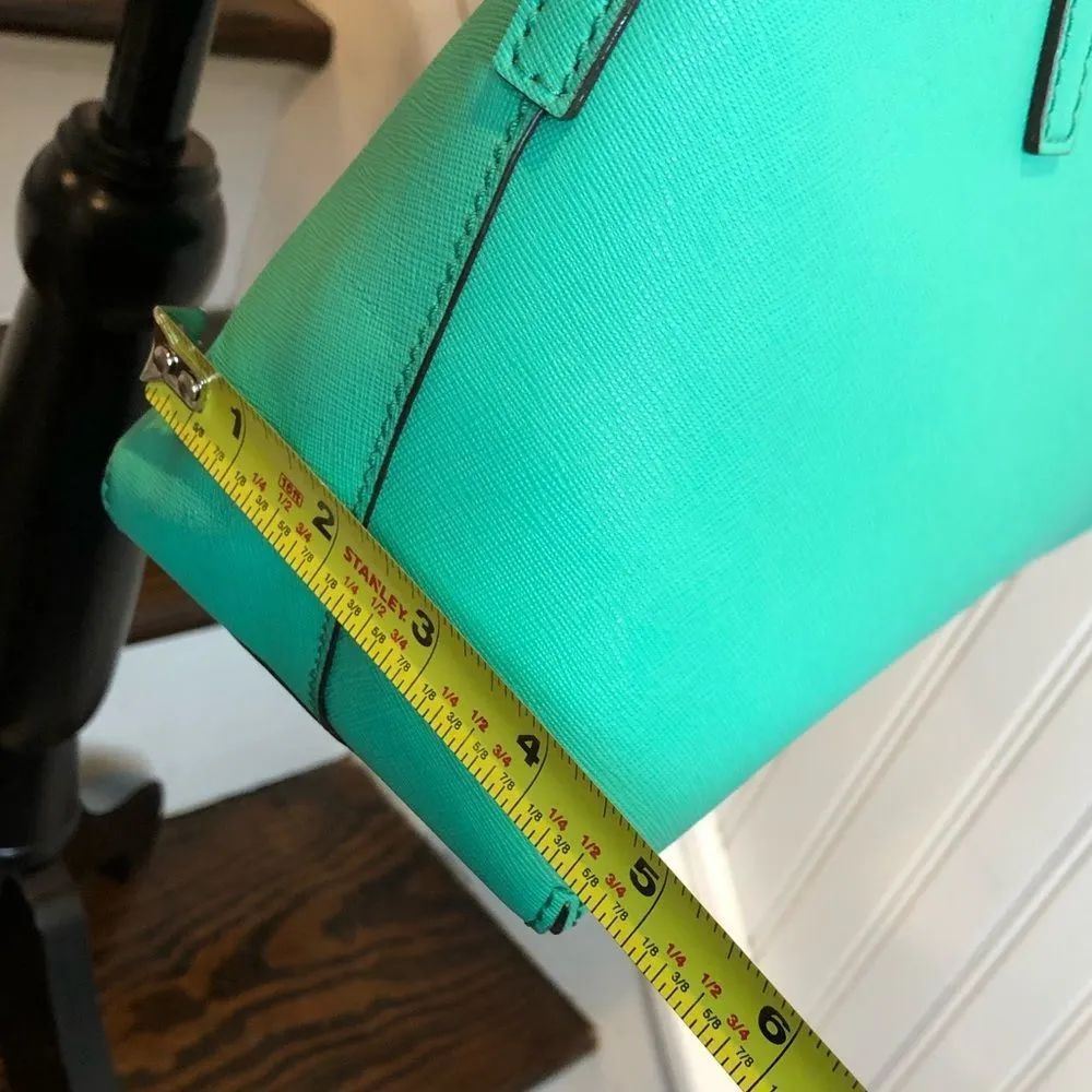 KATE SPADE Mint Green Cedar Street Maise Leather Satchel Crossbody - Image 7