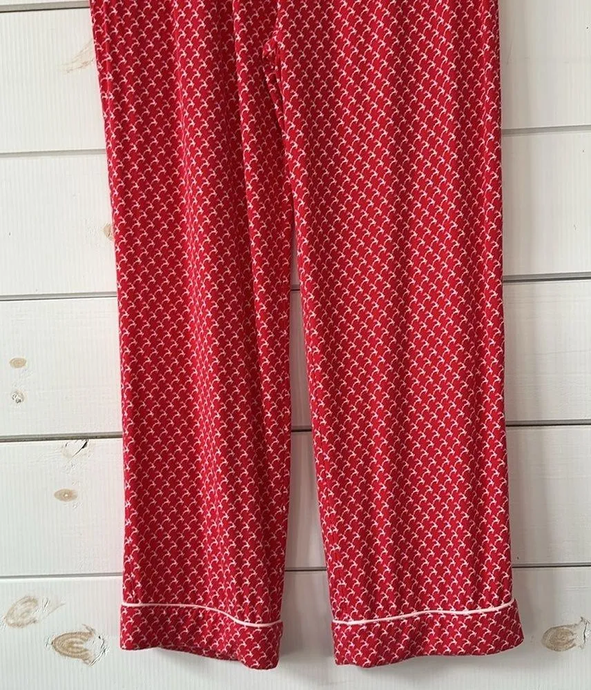 Super-Soft Reindeer Printed Knit PJ Pajama Set Large - Image 12