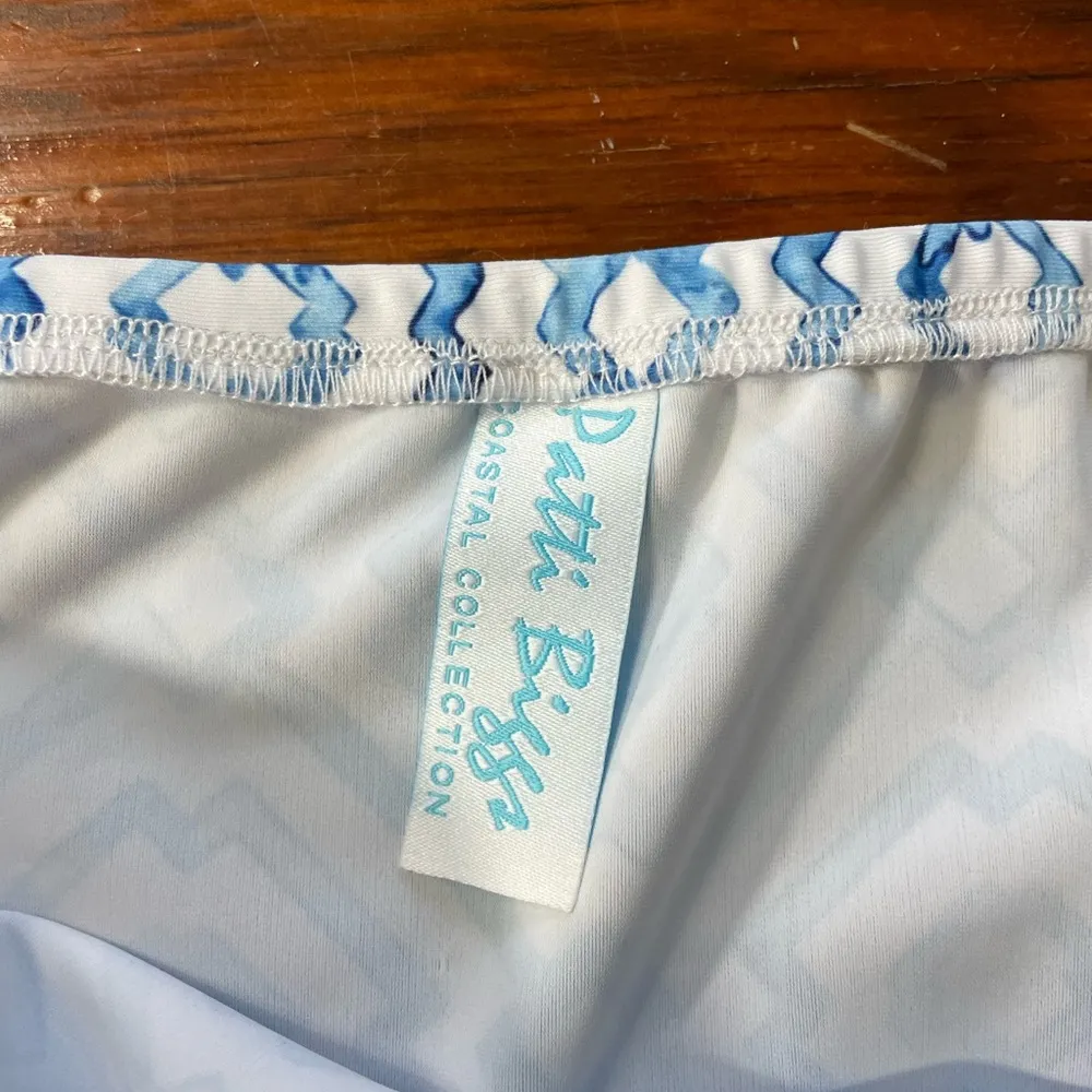 Patti Biggs Wrap Front Lizzy Skirt in Under The Sea UPF 50 - Image 11