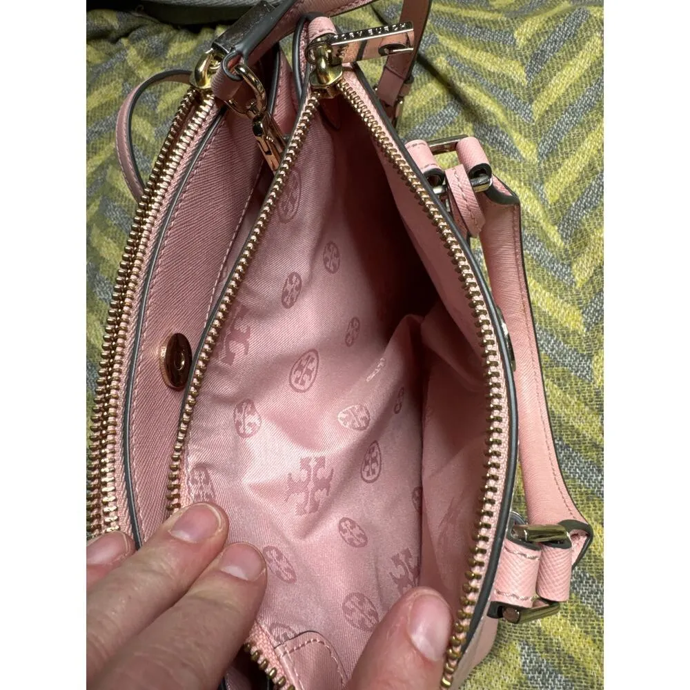 Tory Burch TB Robinson Micro Satchel – Rose Sachet Pink Crossbody Purse - Image 5