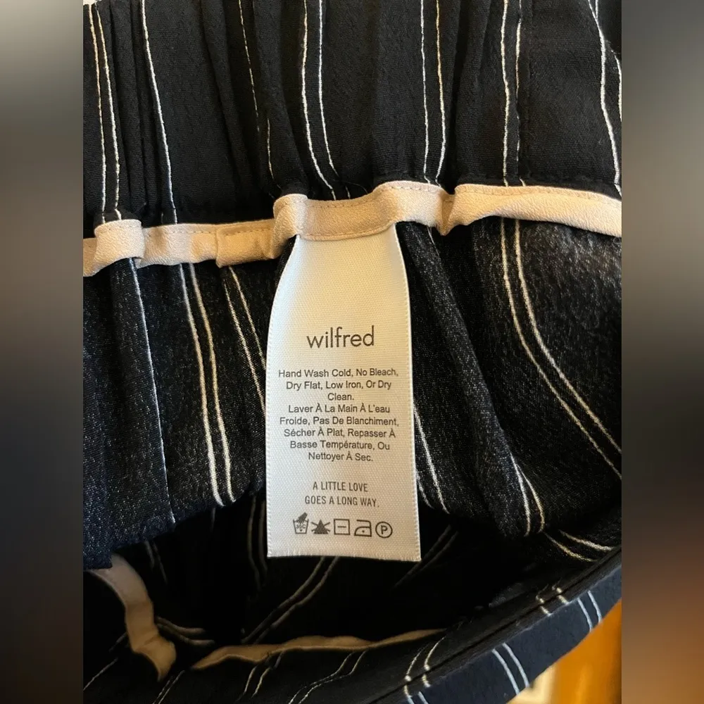 Wilfred Aritzia Babaton Wide-Legged Tie-Back Pants - Image 3