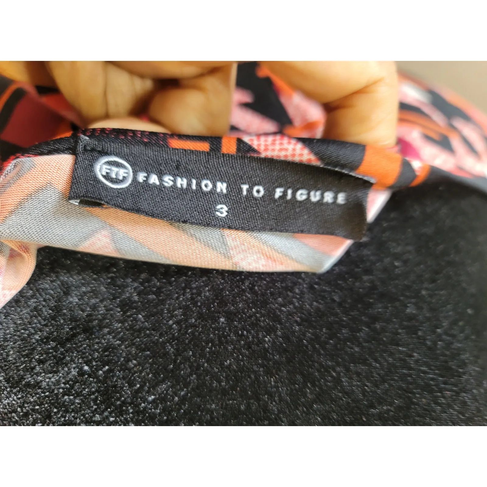 Fashion To Figure Shirt Dress Women's Size 2X Multicolor Polyester Long Sleeves - Image 9