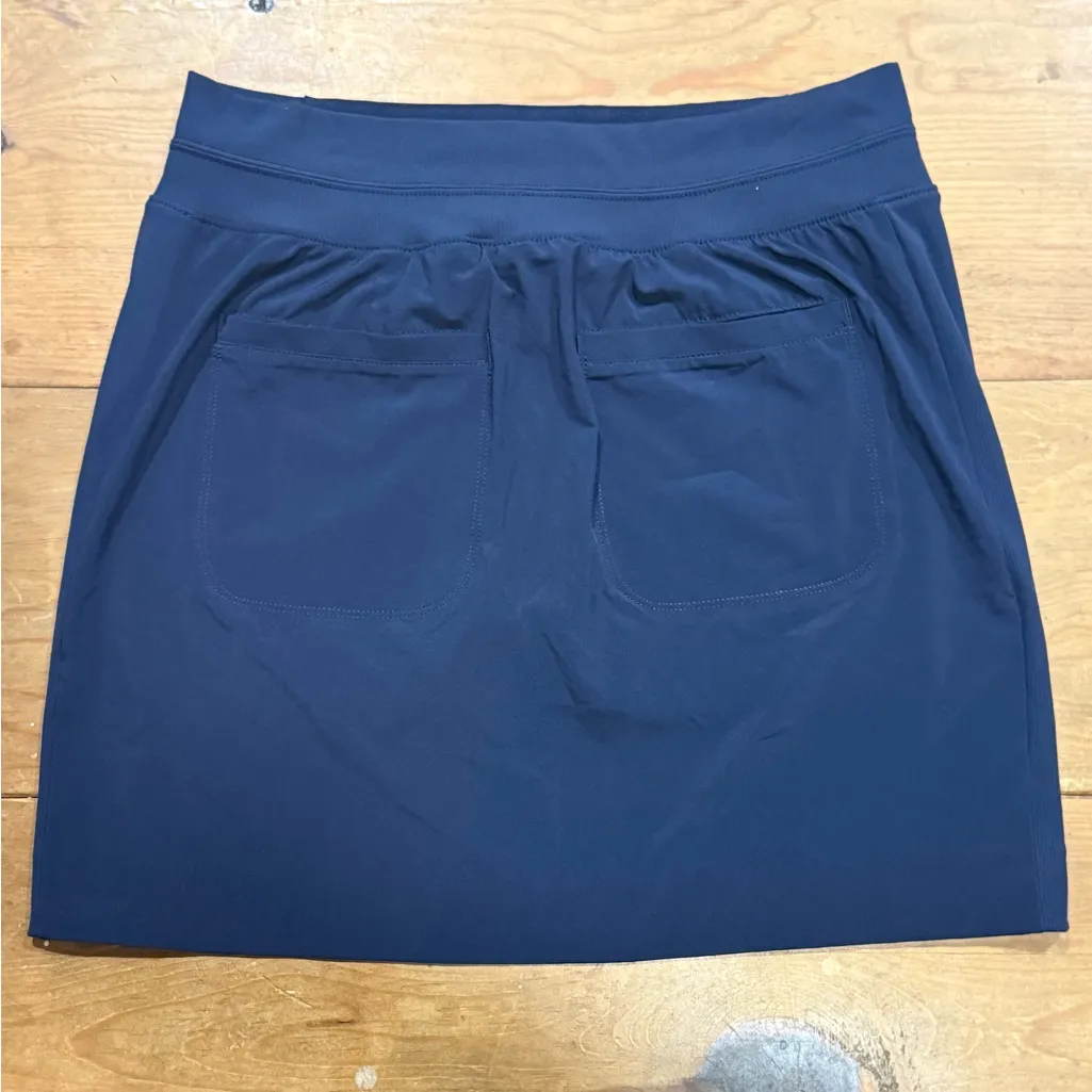Athleta Brooklyn Skort Navy Blue Built-In Shorts Pockets Size 2 - Image 3