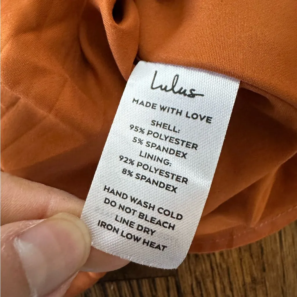 Lulu's One Shoulder Rust Dress - Image 16