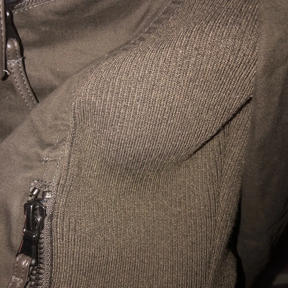 𝅺Blanc Noir Faux Leather Moto Jacket Brown Size XS - Image 11