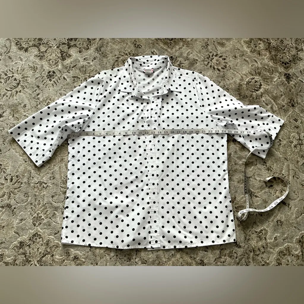 Nice button down shirt top 🖤🤍🖤🤍🖤 Black Size XL - Image 4