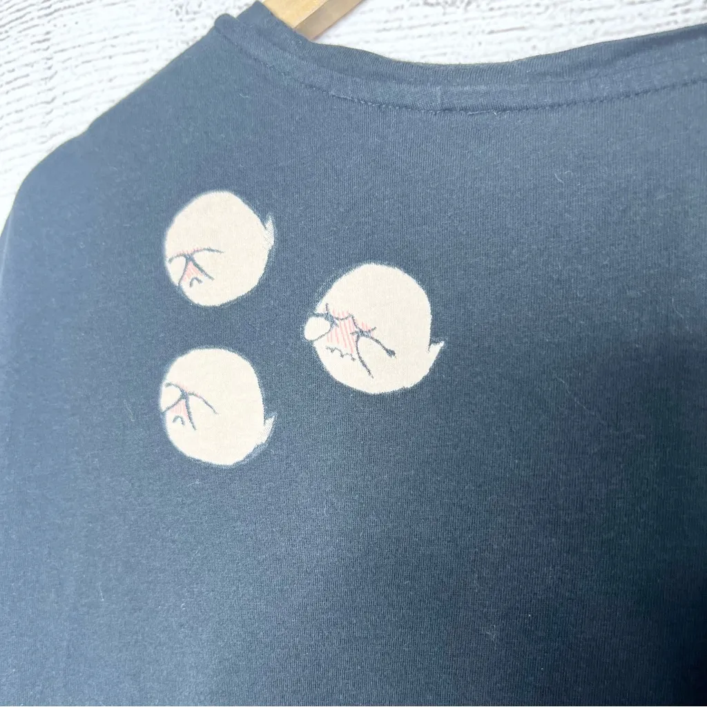 Super Rare Uniqlo NINTENDO Boo Ghost Black T-Shirt Unisex Size Small UTGP Artist - Image 7
