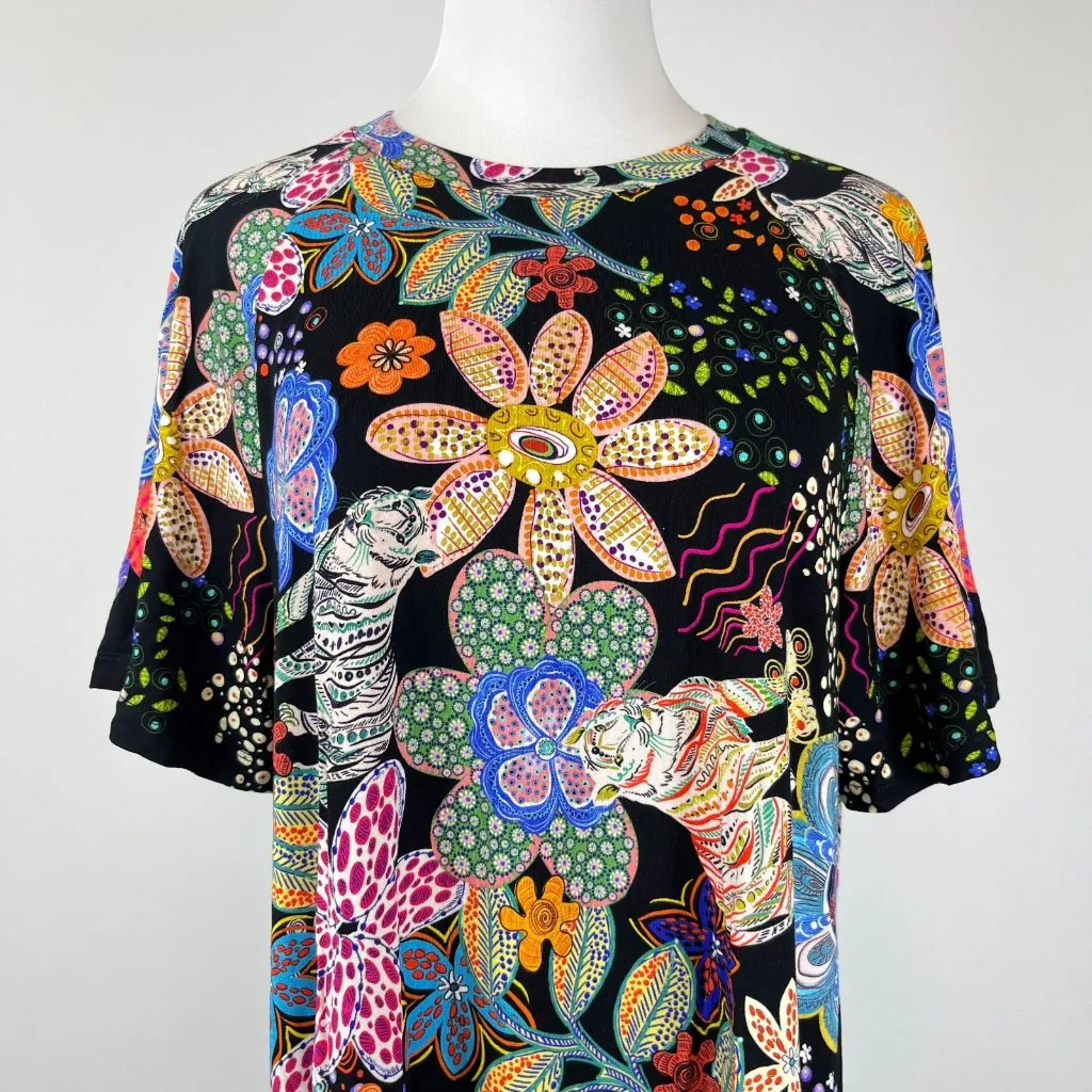 NWOT Johnny Was Janie Favorite Flutter-Sleeve Floral Mini Dress Size S - Image 3