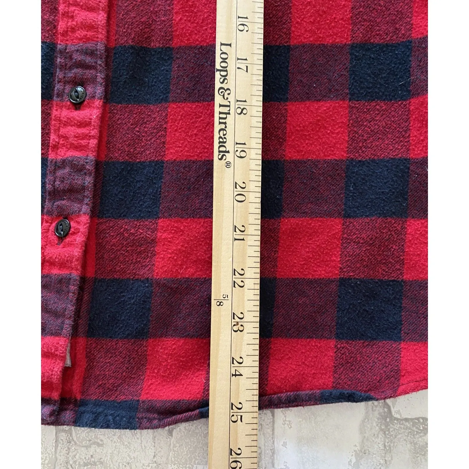 Woolrich Red Buffalo Check Flannel Archive Pattern Long Sleeve Button Up Shirt M - Image 6