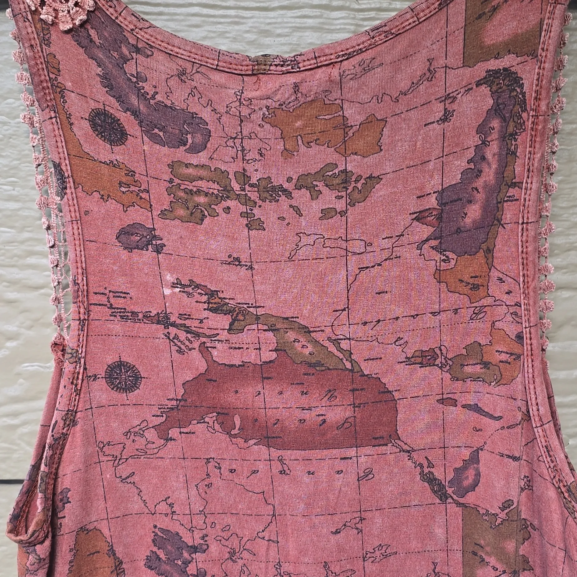 Buckle BKE Ginmicks Boho Crochet Lace Fringe Summer Tank top Xs - Image 10