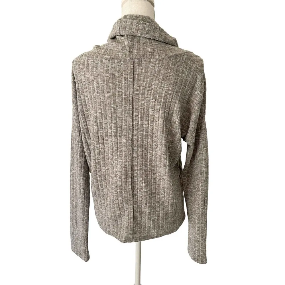 BP NWT  Gray Cozy Ribbed Turtleneck Slouchy Pullover Sweater Womens Sz Large - Image 5