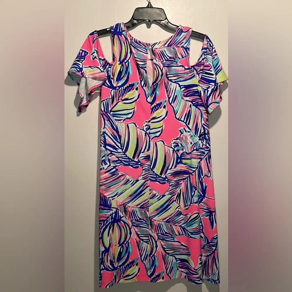 Lilly Pulitzer- NWT Somerset Tiki Pink Cabana Crazed Mini Dress- Size Small - Image 4