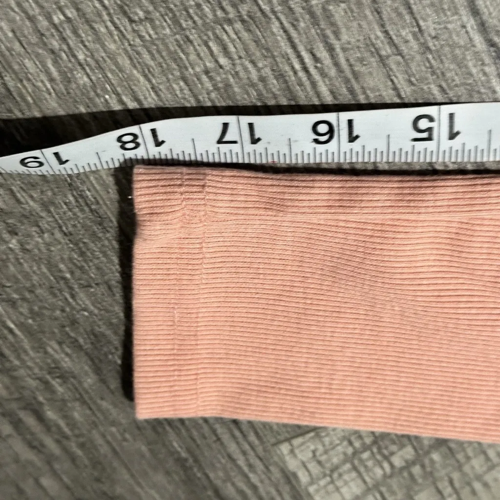 Off Shoulder Sweater Salmon Pink small top comfy asymmetrical design fold over - Image 4