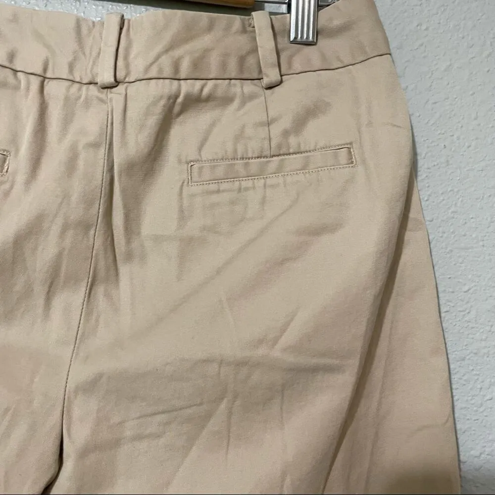 Talbots Khaki Tan Bermuda Chino Shorts Womens 4P Preppy Bermuda Modest - Image 6