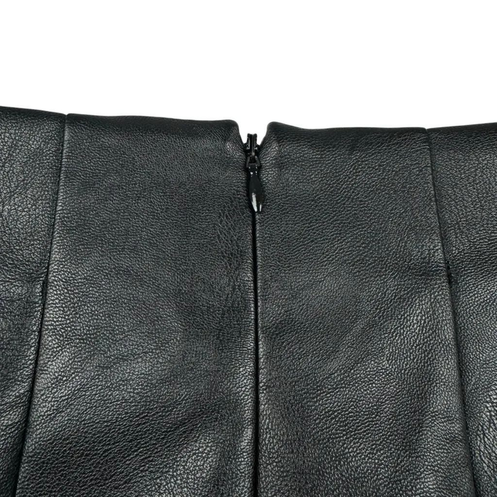 NWT TOPSHOP Faux Leather Mini Skirt‎ Vegan Leather Split Party Holiday 4 Small - Image 10