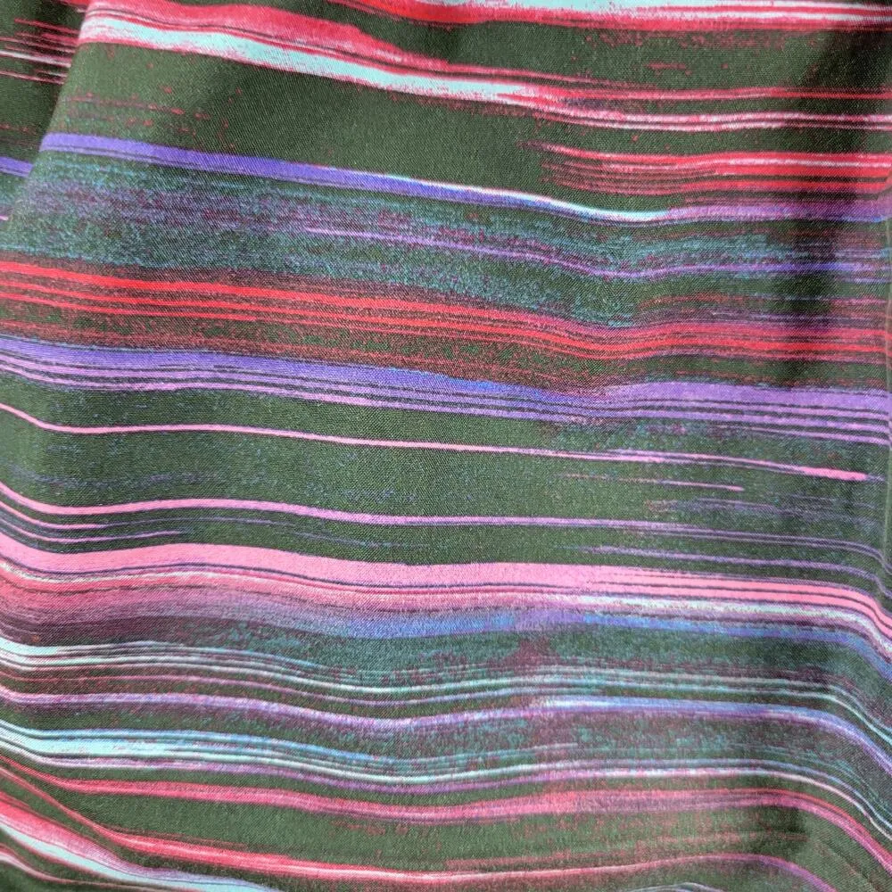 Nike Dri Fit Womens Tiempo Running Shorts L Black Pink Purple Stripes Athletic - Image 6