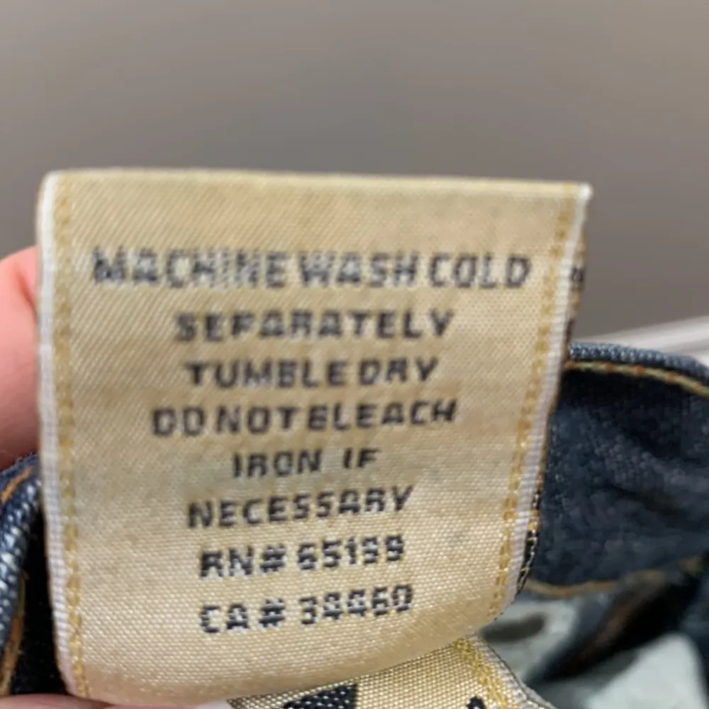 7 For All Mankind Dojo Dark Wash With Fade Wide Leg Jeans - Image 5