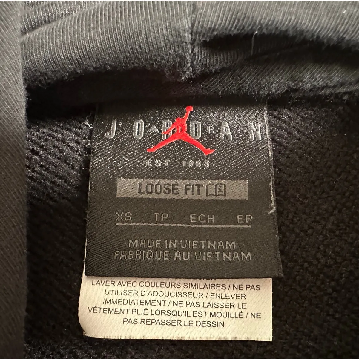 Jordan: Black Ultra Cropped Hoodie - Image 2
