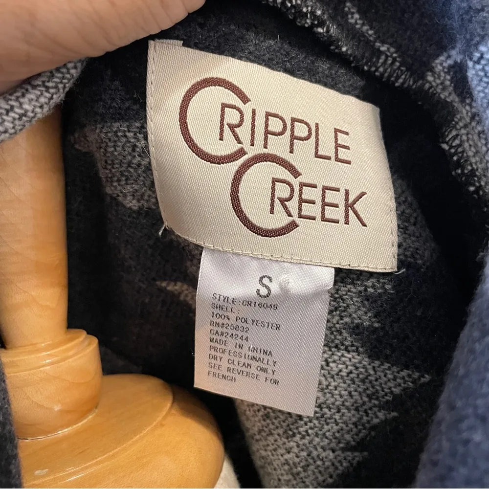 Cripple Creek | Western Navajo Blanket Button Front Coat Black - Image 5