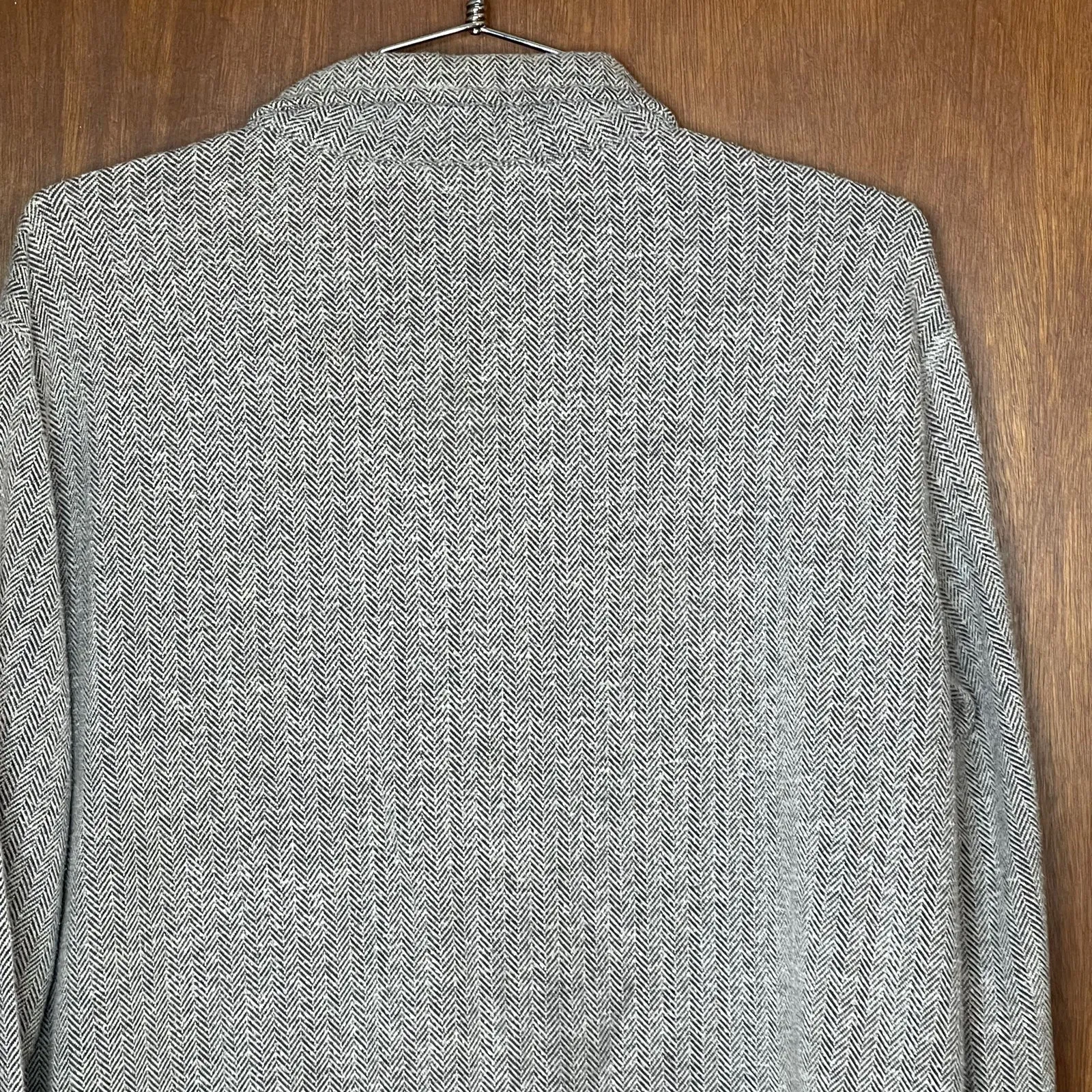 Soft Surroundings Woman’s Grey Button Down Collared Jacket Size PS - Image 5