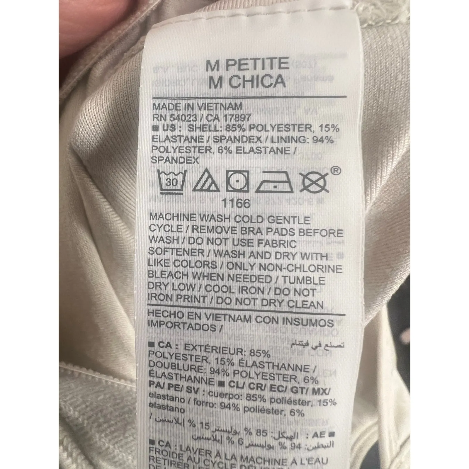 Old Navy Cami Short BodySuit M Cream Activewear  Workoutwear yoga Athleisure - Image 6