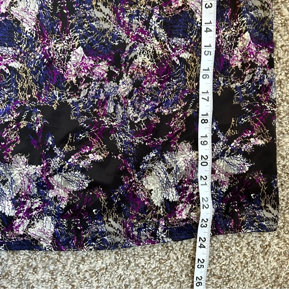 🦋 The Limited Purple Floral Halter Sleeveless Blouse Formal Medium - Image 5