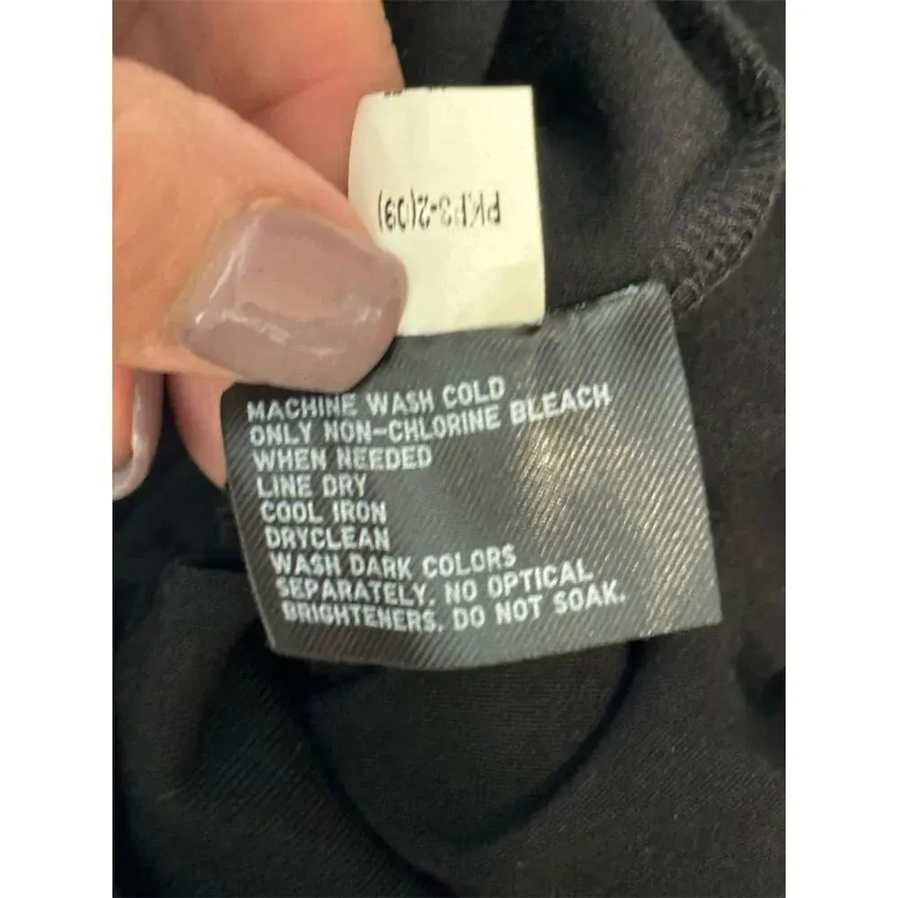 Uniqlo Women's Black Wide Leg Jumpsuit Size M Sleeveless Casual V-Neck - Image 4