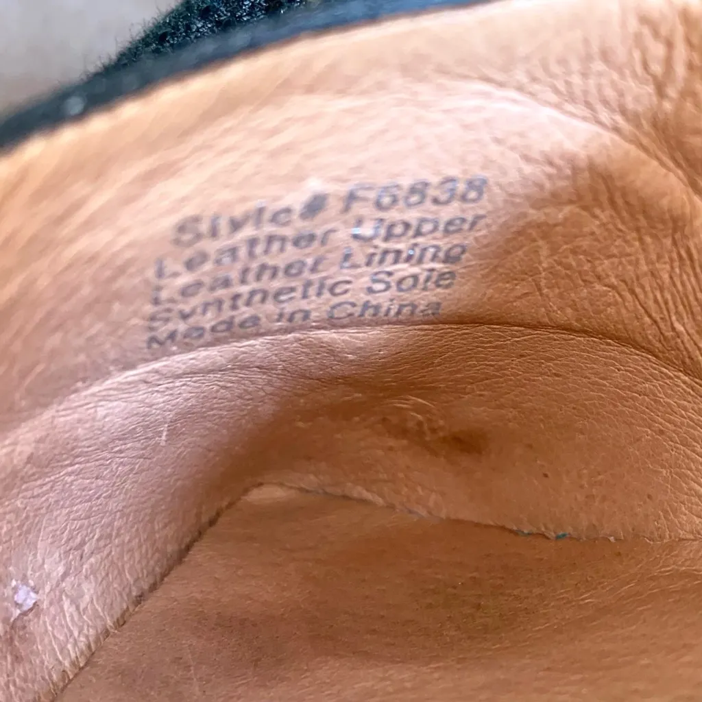 Madewell The Marisa D'Orsay Black & Cream Dotted Calf Hair Mule Flats Size 9.5 - Image 8