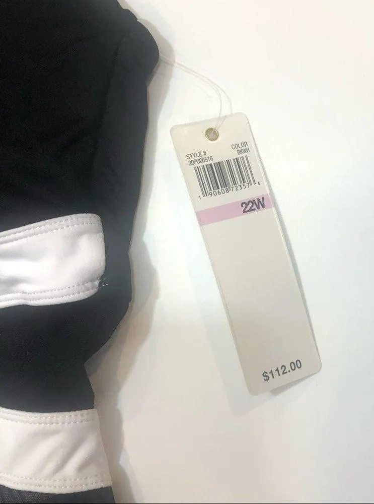 Anne Cole Black/white  Mesh One Piece Swimsuit - Image 3