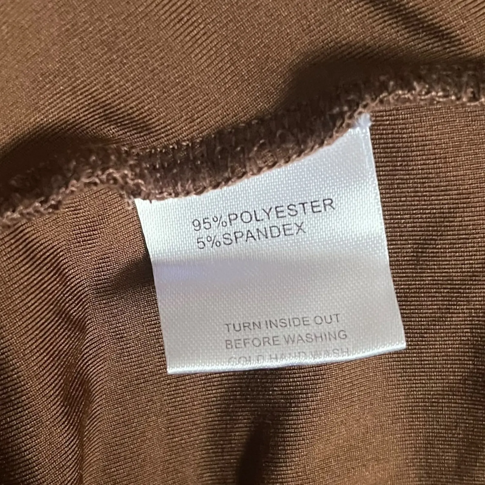 White Fox Brown Cutout Mini Dress Ruched Bodycon Sleeveless Party Cocktail‎ Sz M - Image 7