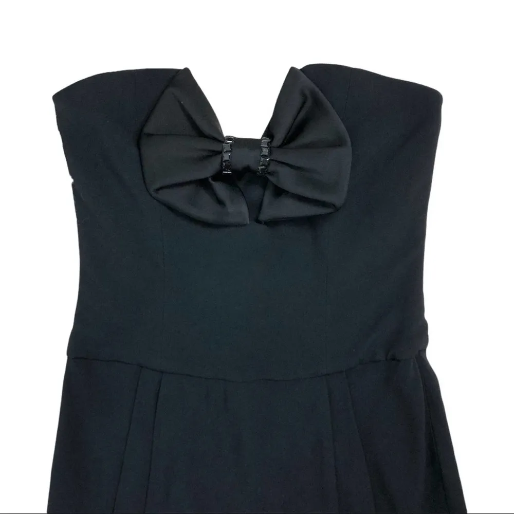 Emporio Armani Sweetheart Neckline Black Dress 6 - Image 7