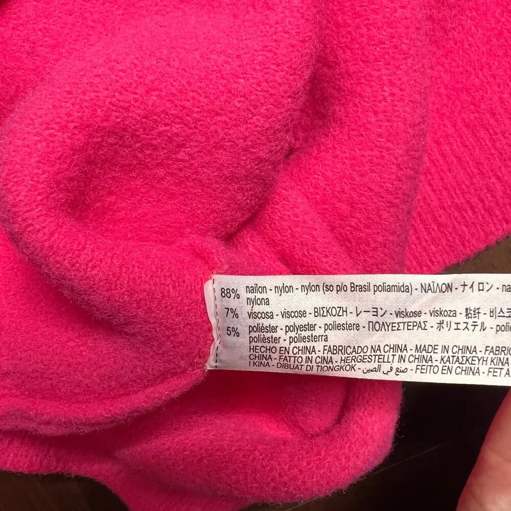 ZARA hot pink cropped sweater sz medium - Image 3