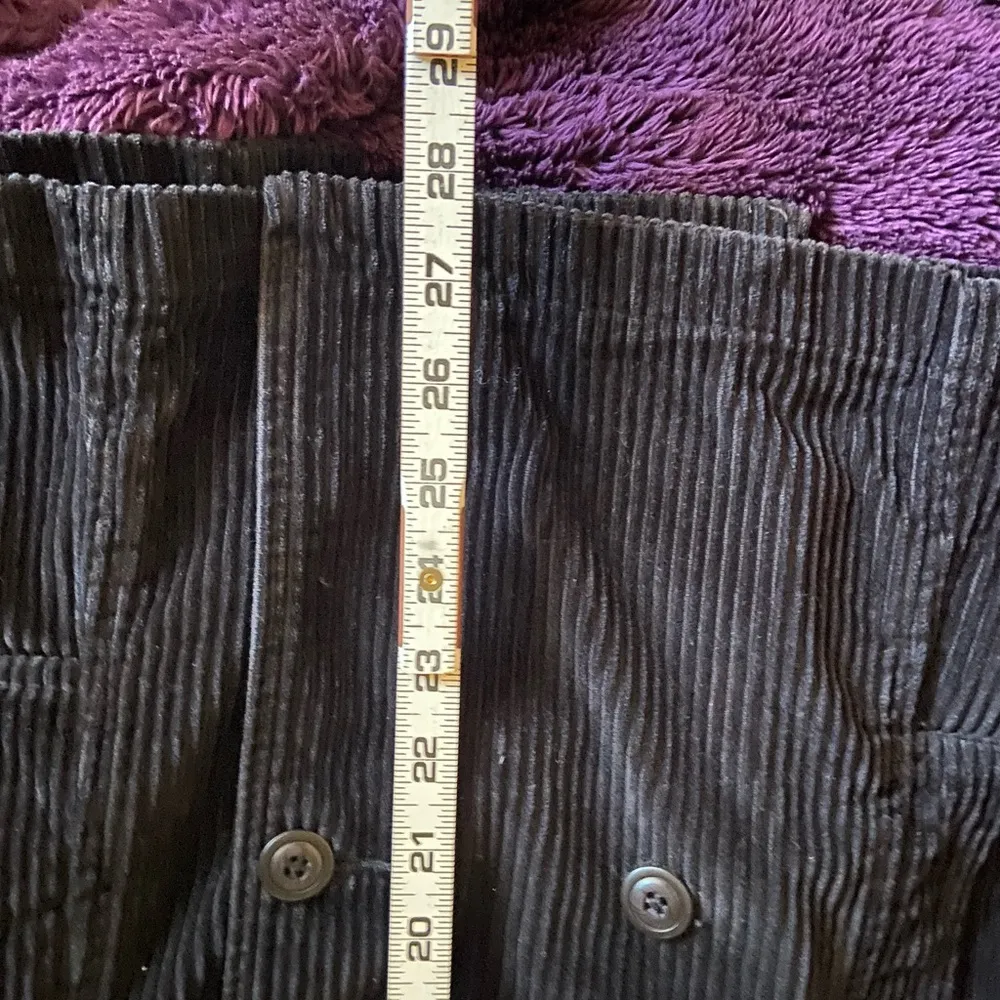 Y2k corduroy black double breasted pea coat XS - Image 5