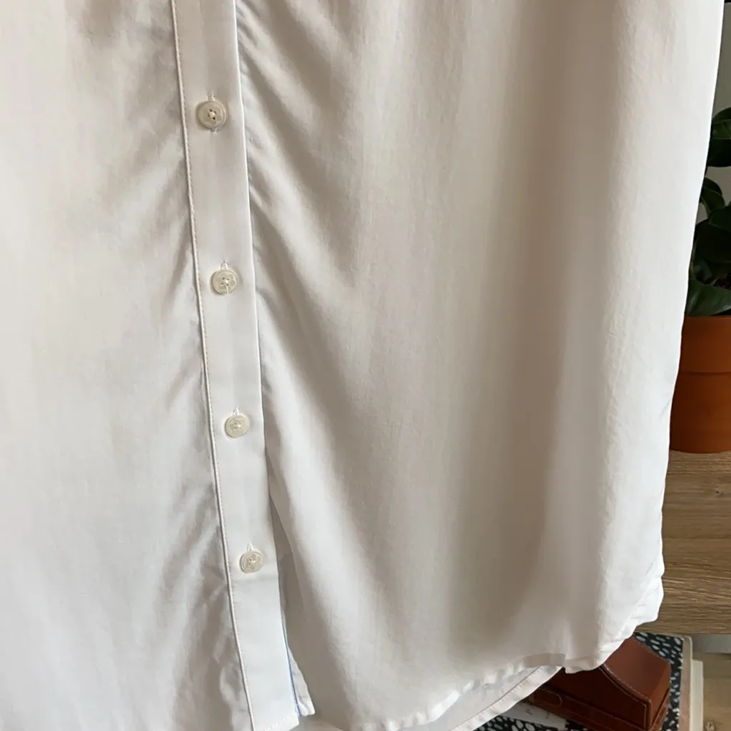 NWT Draper James Bow Sleeve Button White Blouse, 2 - Image 7