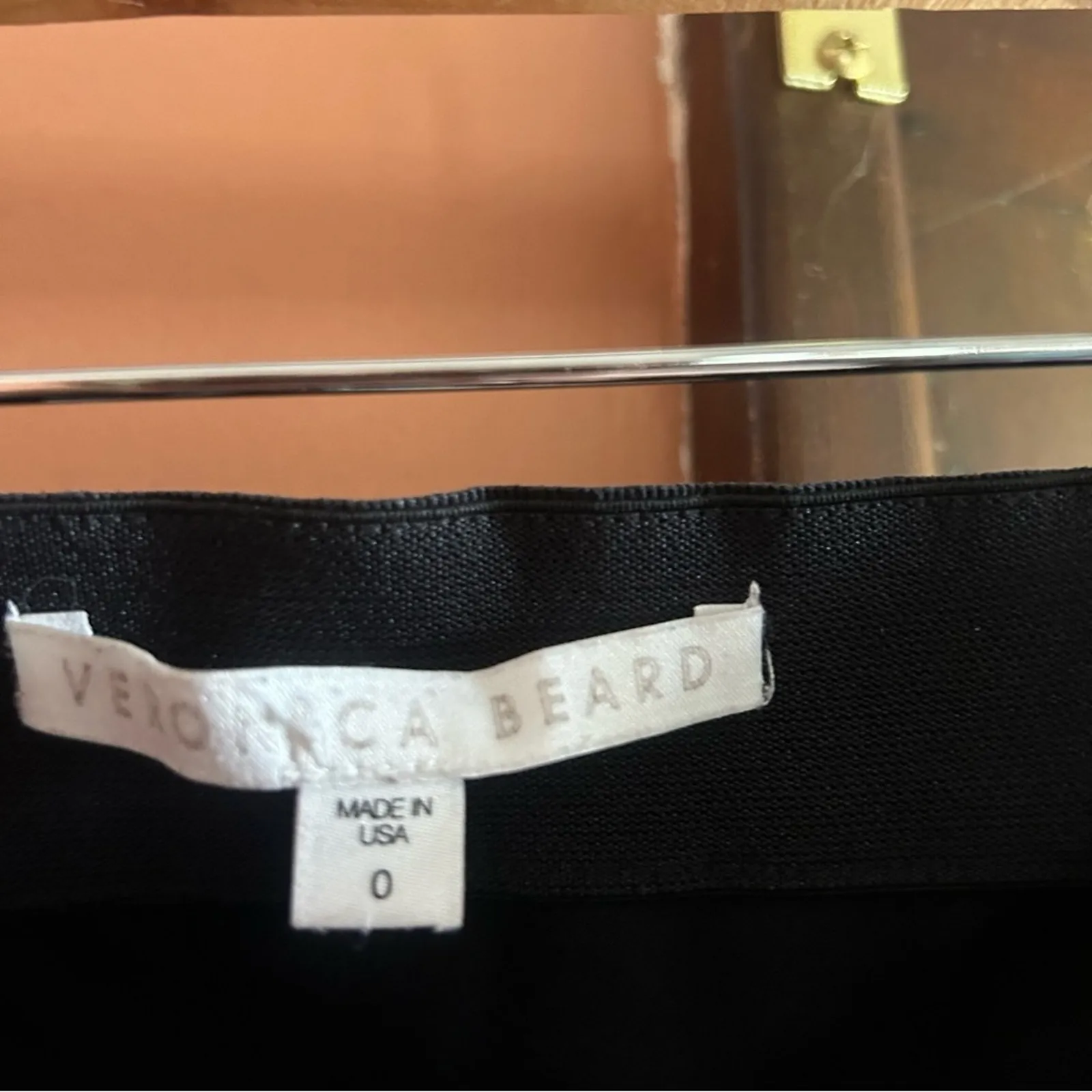 Veronica Beard‎ Pull On Dress Pants Skinny Trousers Elastic Waist Black Size 0 - Image 3