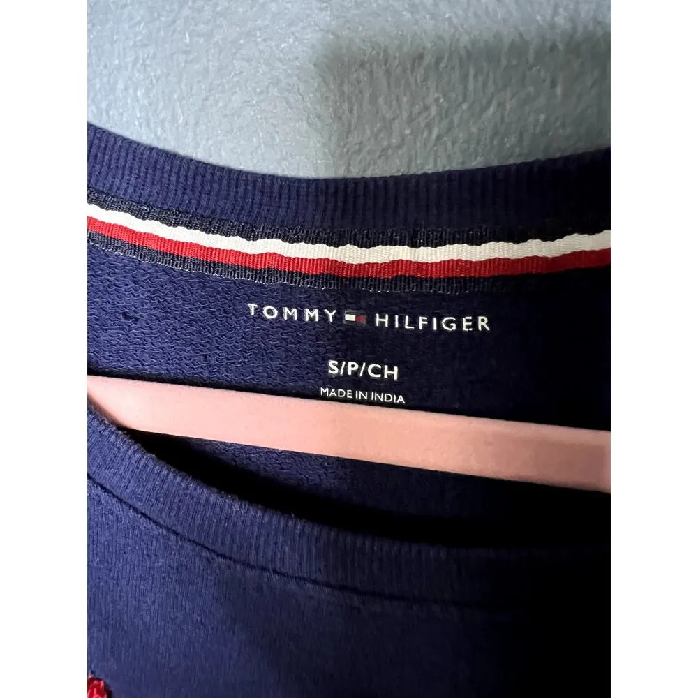 COPY - Tommy Hilfiger Write Out Applique Sweater Size Small Blue White Red Pull… - Image 6