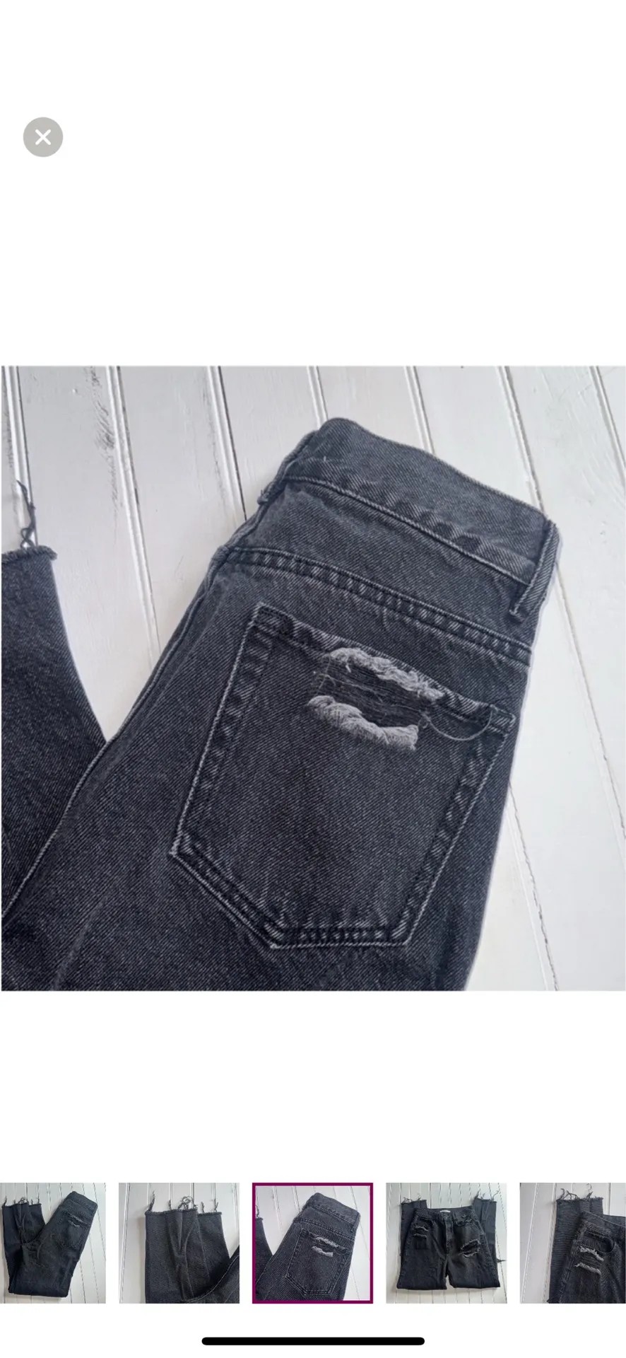 PacSun Ultra High Rise Slim Jeans Black Size 27 - Image 3