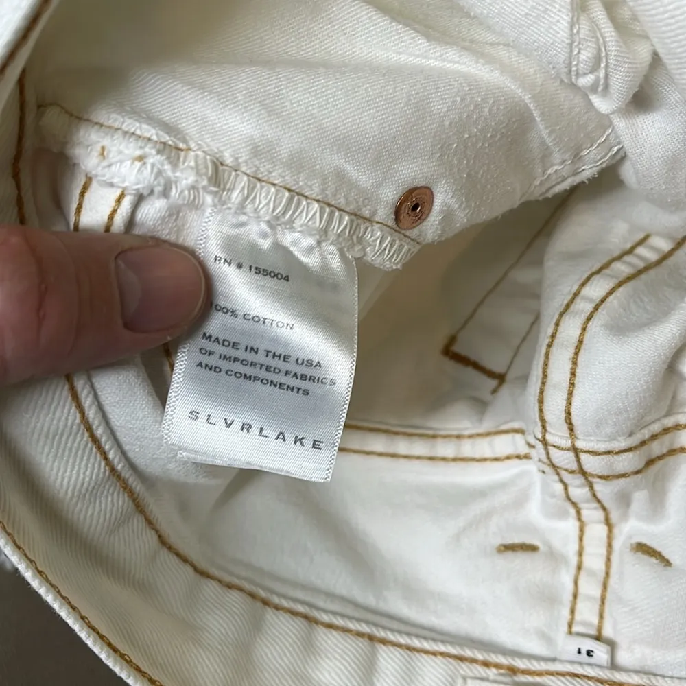 SLVRLAKE Grace Jeans 31 White - Image 11