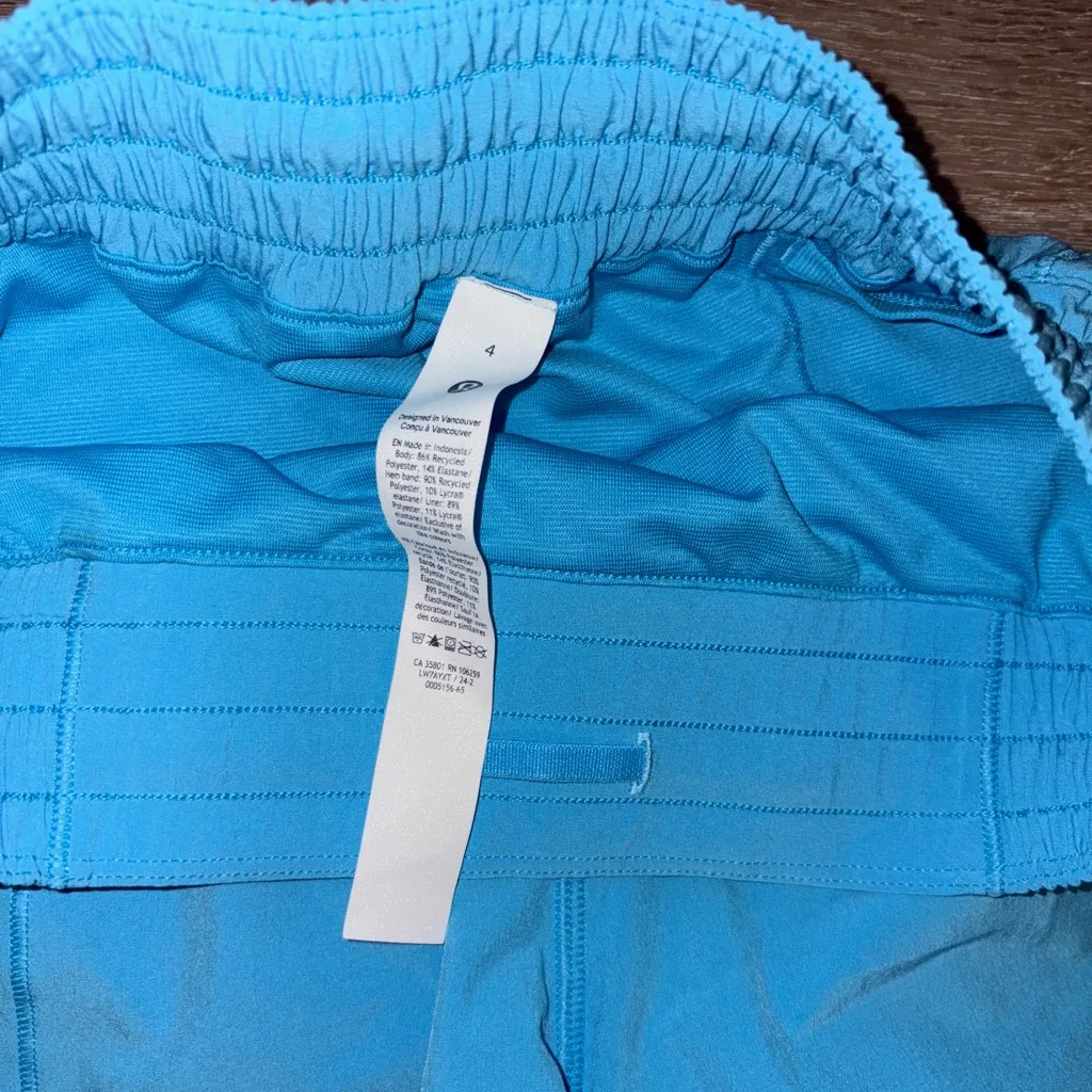 Lululemon athletica Hotty Hot High Rise Teal Athletic Shorts - Image 3