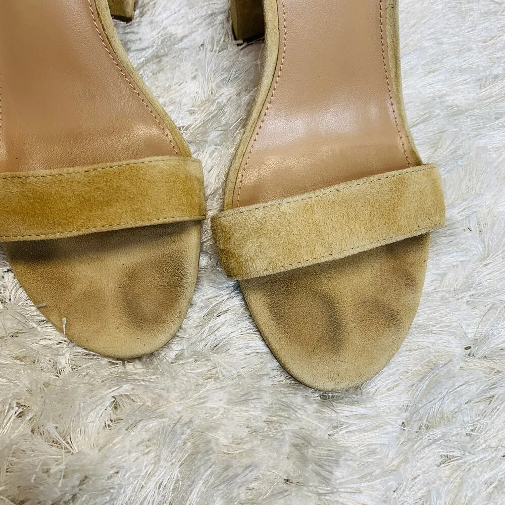 Carrson Tan Nude Single Strap Steve Madden Shoes Sz 9 - Image 3