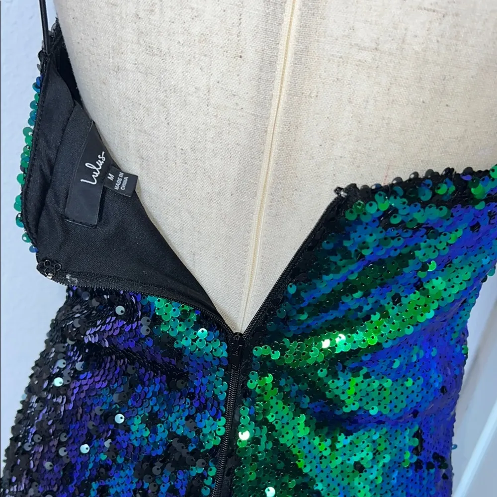 Lulu's Emerald Sequin Mini Dress‎ - Image 12