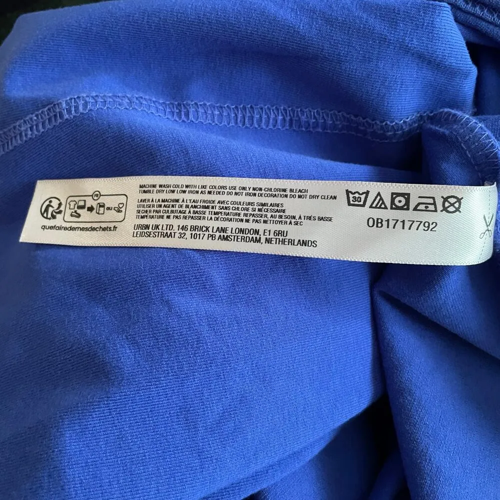 Free People Movement Hot Shot Mini Dress Built In Shorts Radiant Blue Size Large - Image 12